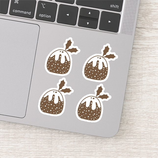 Pegatina Navidades puddings (Detalle)