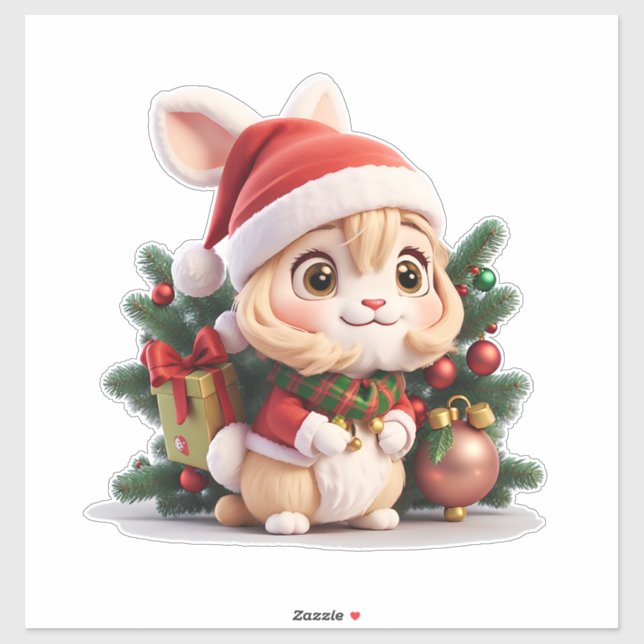 Pegatina Navidades Rabbit-chica (Hoja)