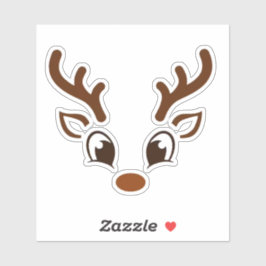 Pegatina Navidades renos