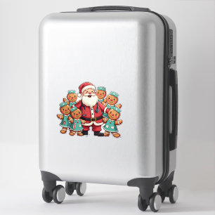 Pegatina Navidades Santa Claus Gingerbread Enfermeras