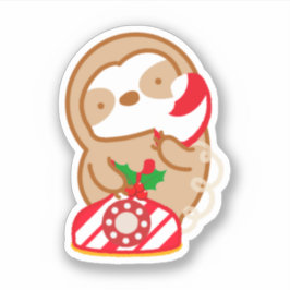 Pegatina Navidades Santa Hotline Sloth