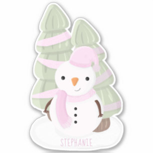 Pegatina Navidades Snowman