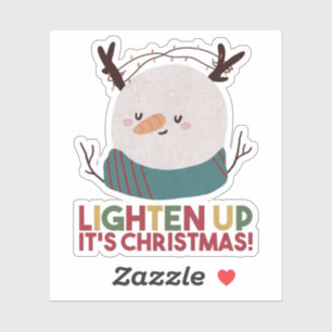 Pegatina Navidades Snowman Pun: Aclaren a sus Navidades
