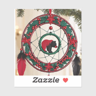 Pegatina Navidades sueñan con catcher Personalizado-cortar 
