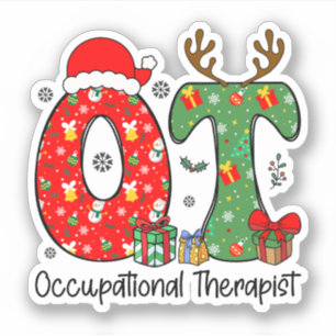 Pegatina Navidades Terapéuticos Ocupacionales, Navidades de