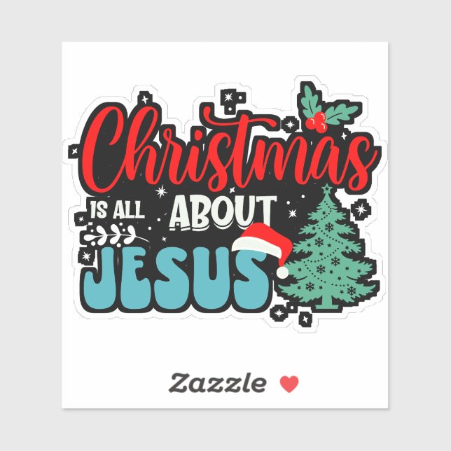 Pegatina Navidades todo sobre Jesús-43687 (Hoja)