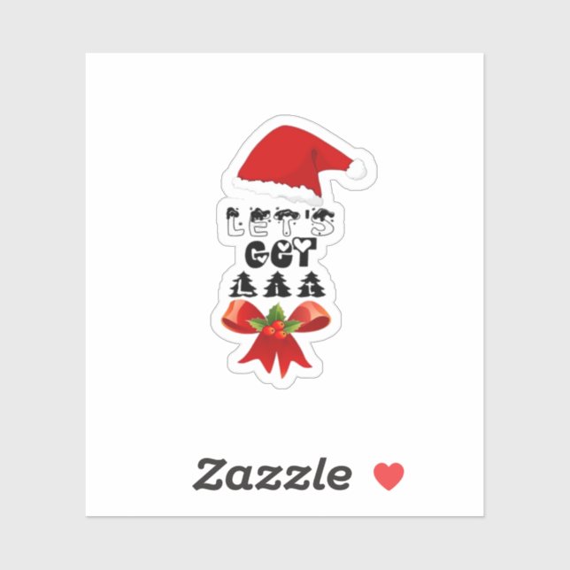 Pegatina Navidades vamos a tener un clásico ligero (Hoja)