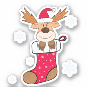 Pegatina Navidades venados