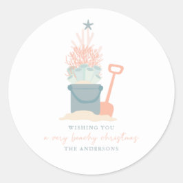 Pegatina navideña costera