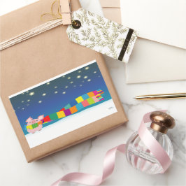 Pegatina navideña del cerdito