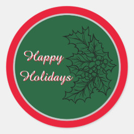 Pegatina navideña festiva