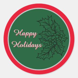 Pegatina navideña festiva