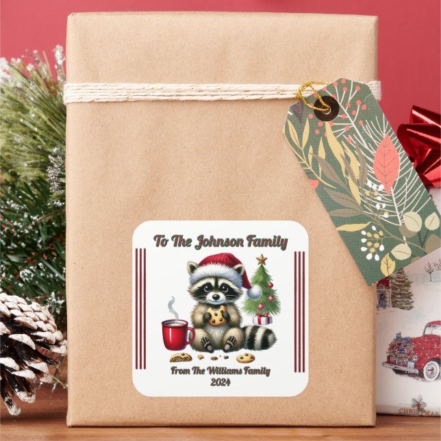 Pegatina navideña festiva para regalos (Vacaciones)