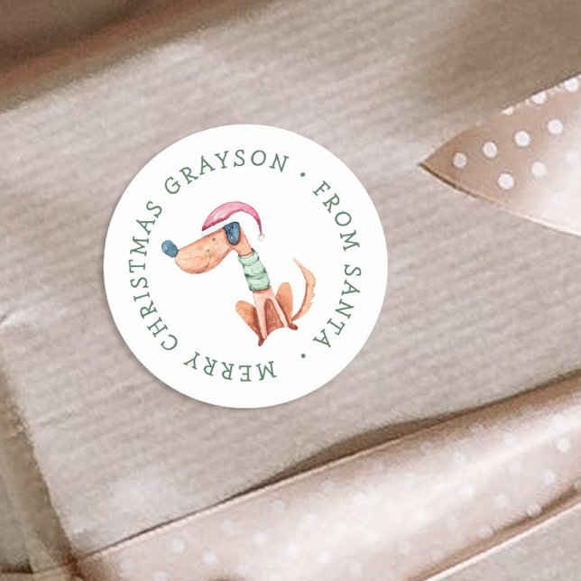 Pegatina navideña festiva personalizada (Subido por el creador)