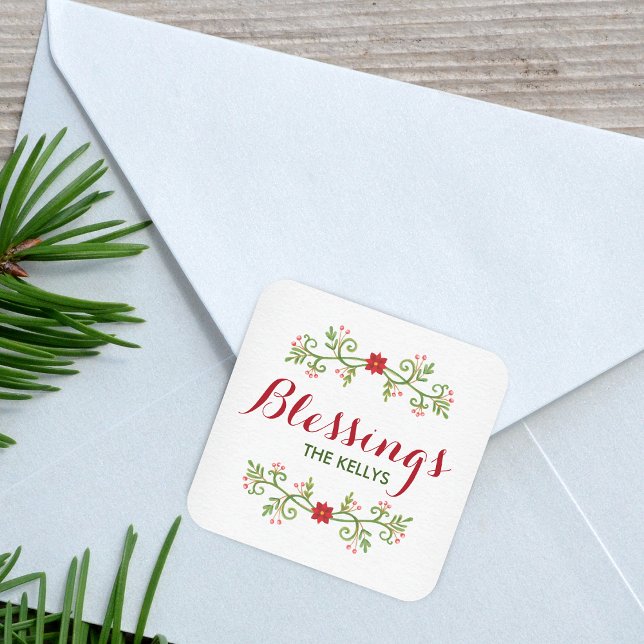 Pegatina navideña personalizada (Personalized Christmas Sticker)
