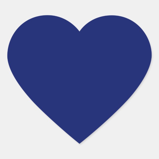 Pegatina Navy Blue Heart (Anverso)