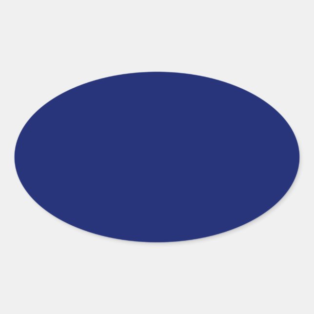 Pegatina Navy Blue Oval (Anverso)