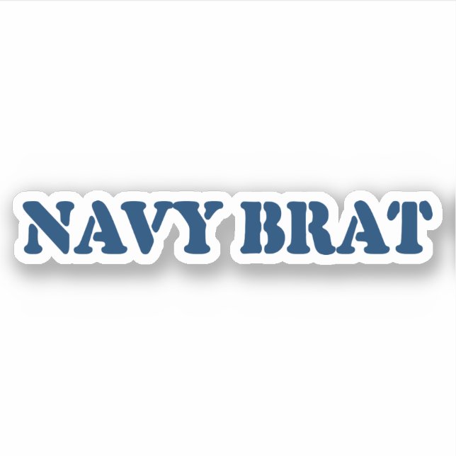 PEGATINA NAVY BRAT (Anverso)
