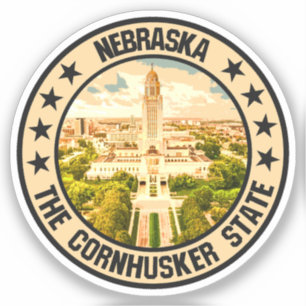 Pegatina Nebraska