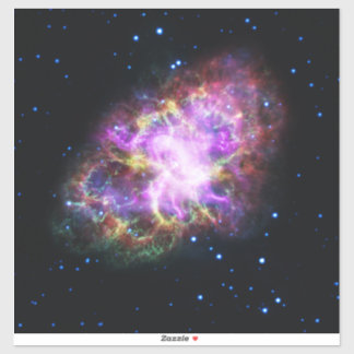 Pegatina Nebulosa de cangrejo Supernova Compuesto de hubble