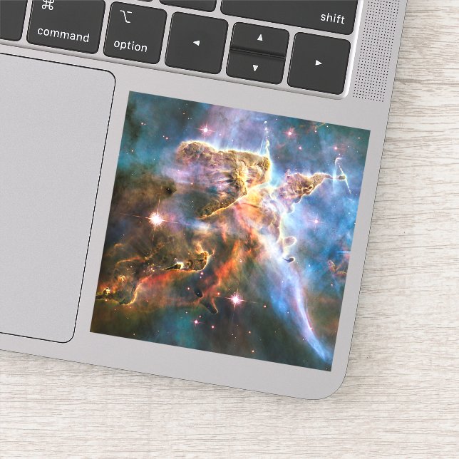 Pegatina Nebulosa de galaxia espacial. Estrellas universale (Detalle)