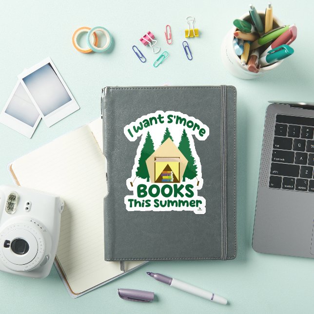 Pegatina Necesito más libros Verano divertido eslogan de le (Funda para iPad)