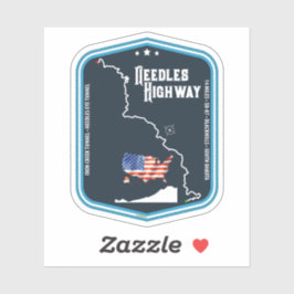 Pegatina Needles Highway US87 USA Black Hills SD 03 Sticker