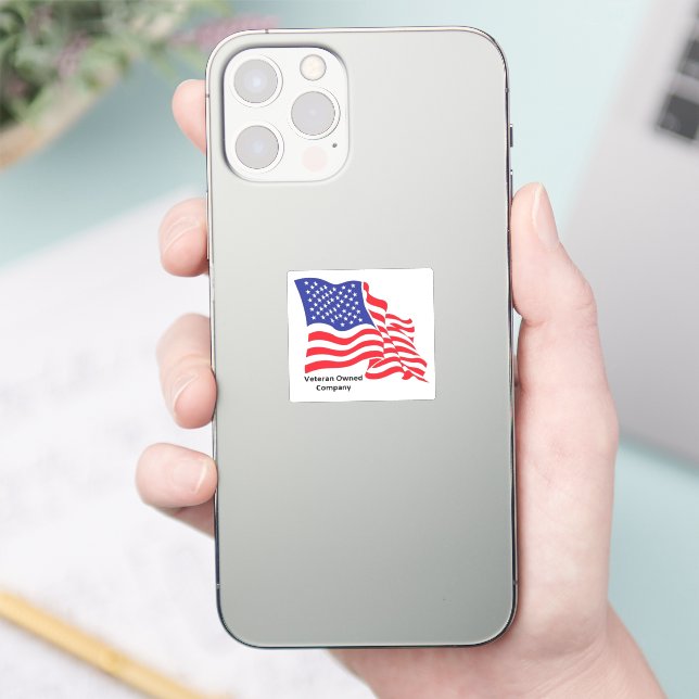 Pegatina Negocio de propiedad de veteranos (Teléfono)