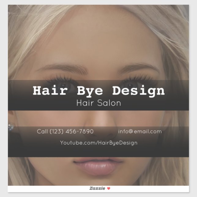 Pegatina Negocio de publicidad de vehículos de la empresa H (Hoja)