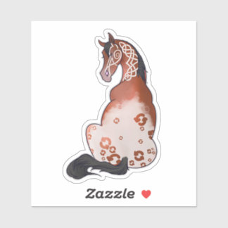 Pegatina Negro blanco Celtic refrescante