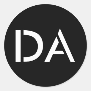 PEGATINA negro clásico de DA