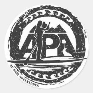 Pegatina negro del sello