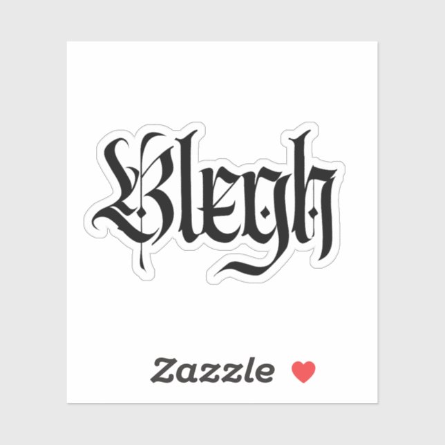 Pegatina negro, metalizado, fuerte metalizado, punk, música (Hoja)