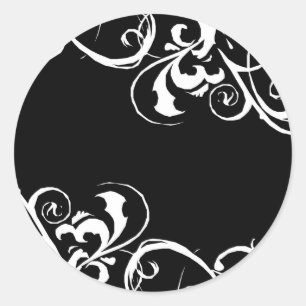 Pegatina negro y blanco