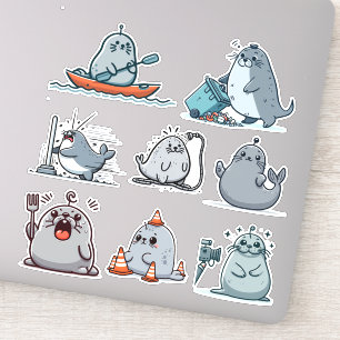 Pegatina Neil The Seal 1