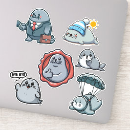 Pegatina Neil The Seal 3