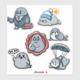 Pegatina Neil The Seal 3