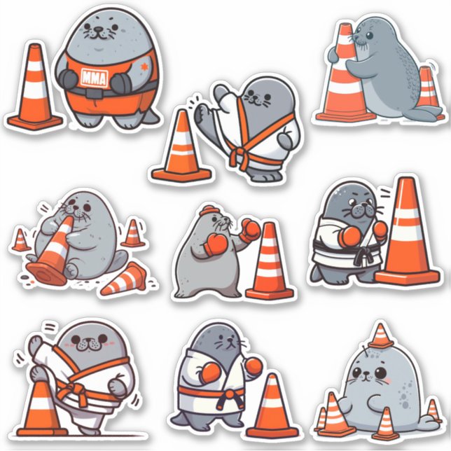 Pegatina Neil The Seal 4 (Anverso)