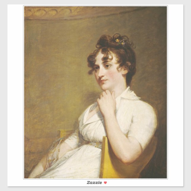 Pegatina Nelly Abuela del Presidente Washington (Hoja)