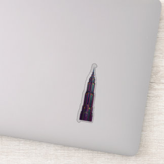 Pegatina Neon Art Deco Skyscraper Sticker