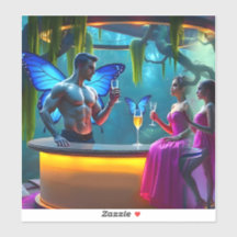 Neon Nights Butterfly Coctail Bar