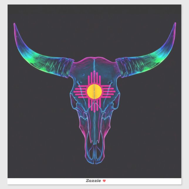 Pegatina Neon Steer (Hoja)