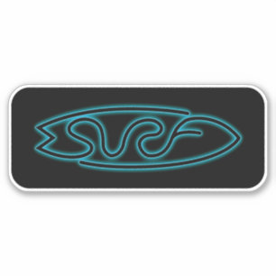 Pegatina Neon Surf