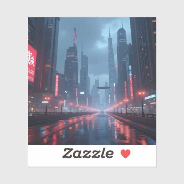 Pegatina Neon Tomorrow - Square Vinyl  (Hoja)