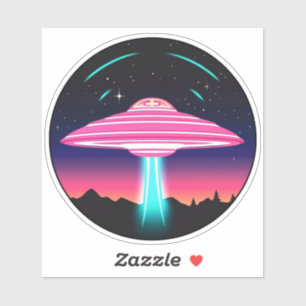 Pegatina Neon UFO