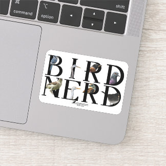 Pegatina Nerd de aves - Diversas especies