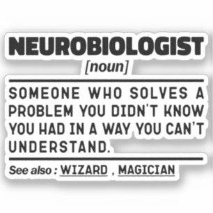 Pegatina Neurobiólogo Enfermería de Neurología Nuevo profes