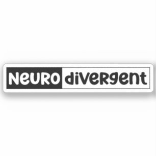 Pegatina Neurodivergente   Conciencia sobre la neurodiversi