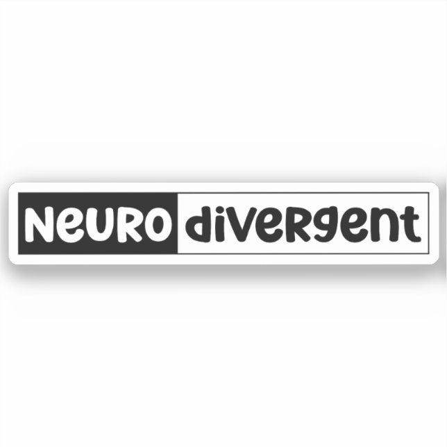 Pegatina Neurodivergente | Conciencia sobre la neurodiversi (Anverso)