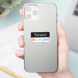 Pegatina Neurodivergente   Conciencia sobre la neurodiversi